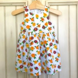 Vintage floral fall dress